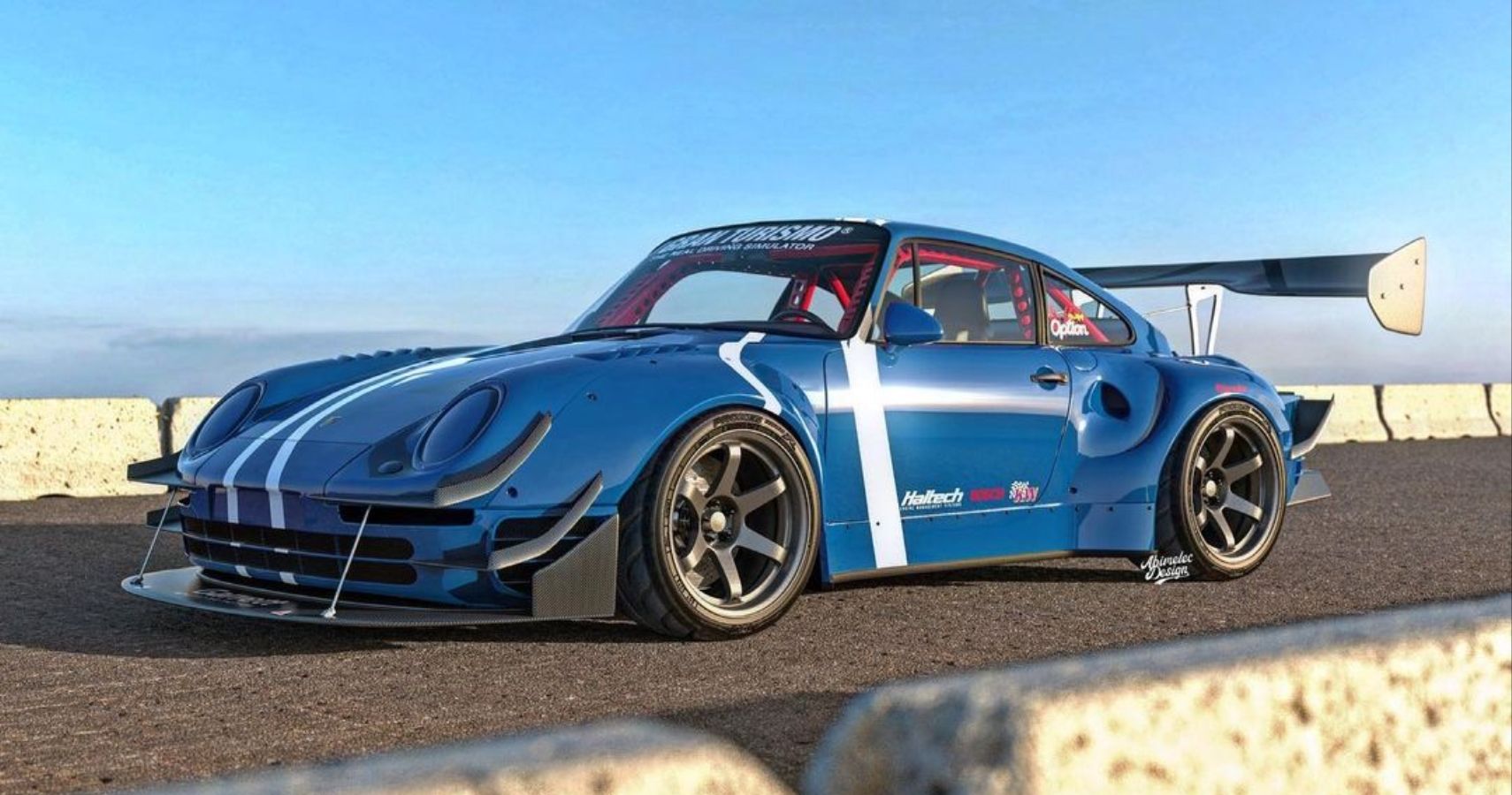 Check Out The Rear Wing On This JDM-Inspired Porsche 959