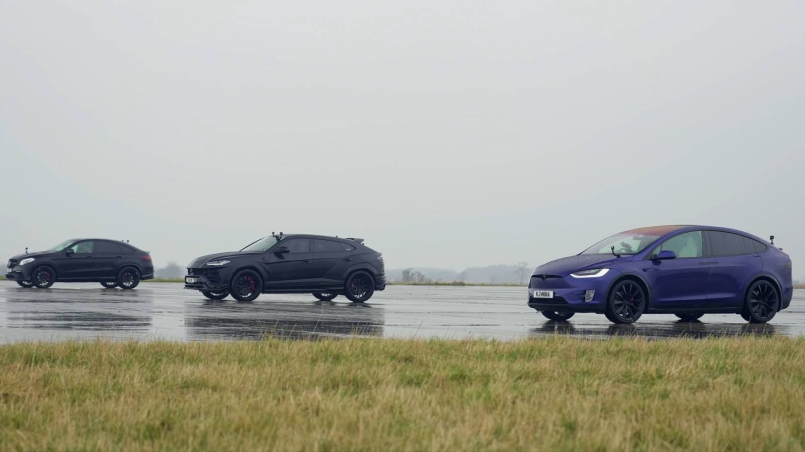 Check Out This Super SUV Race Between An Urus, Brabus 805 And Tesla Model X