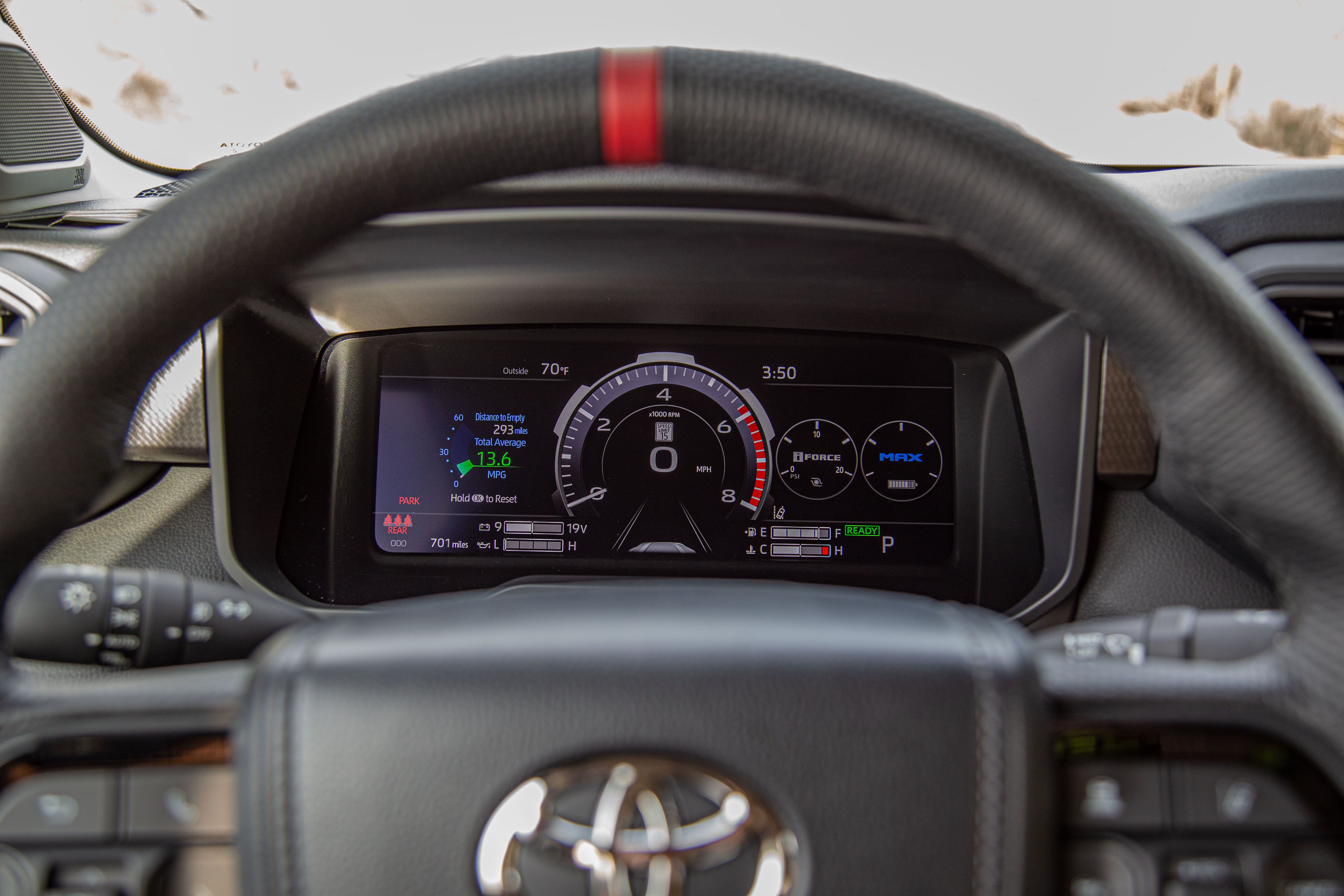 Toyota Tundra TRD Pro truck gauge cluster