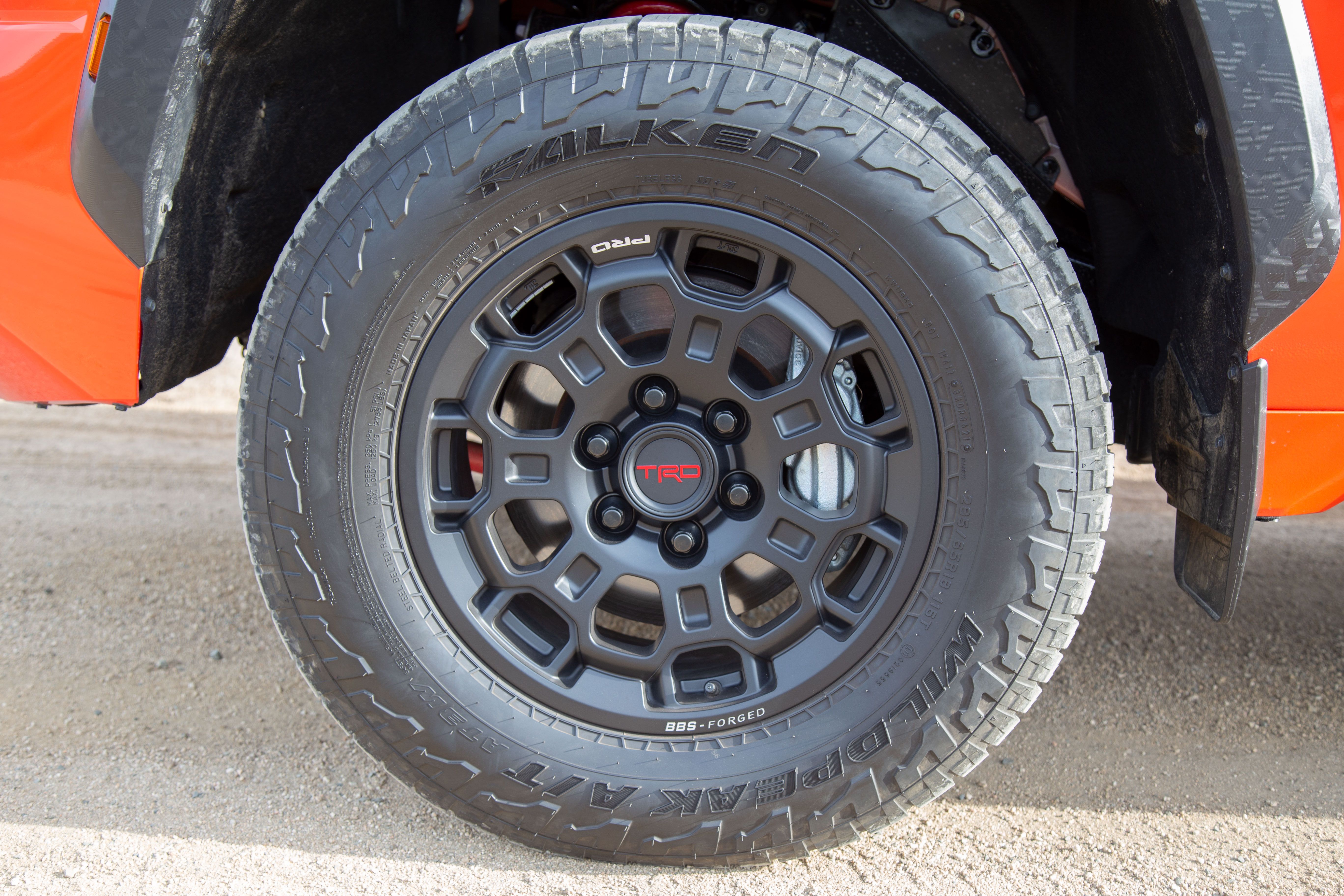 Toyota Tundra TRD Pro truck black wheels