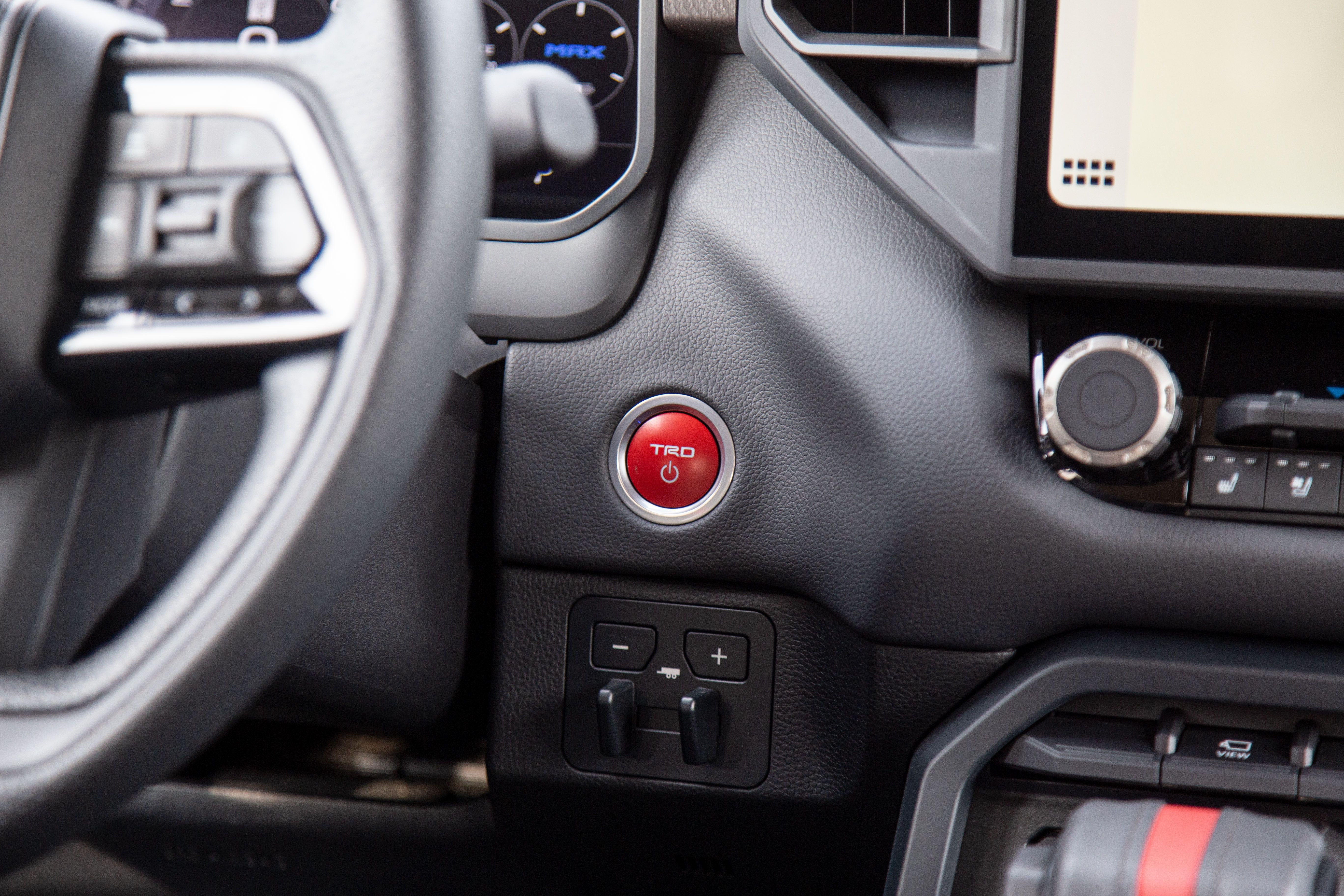 Toyota Tundra TRD Pro truck red push button start