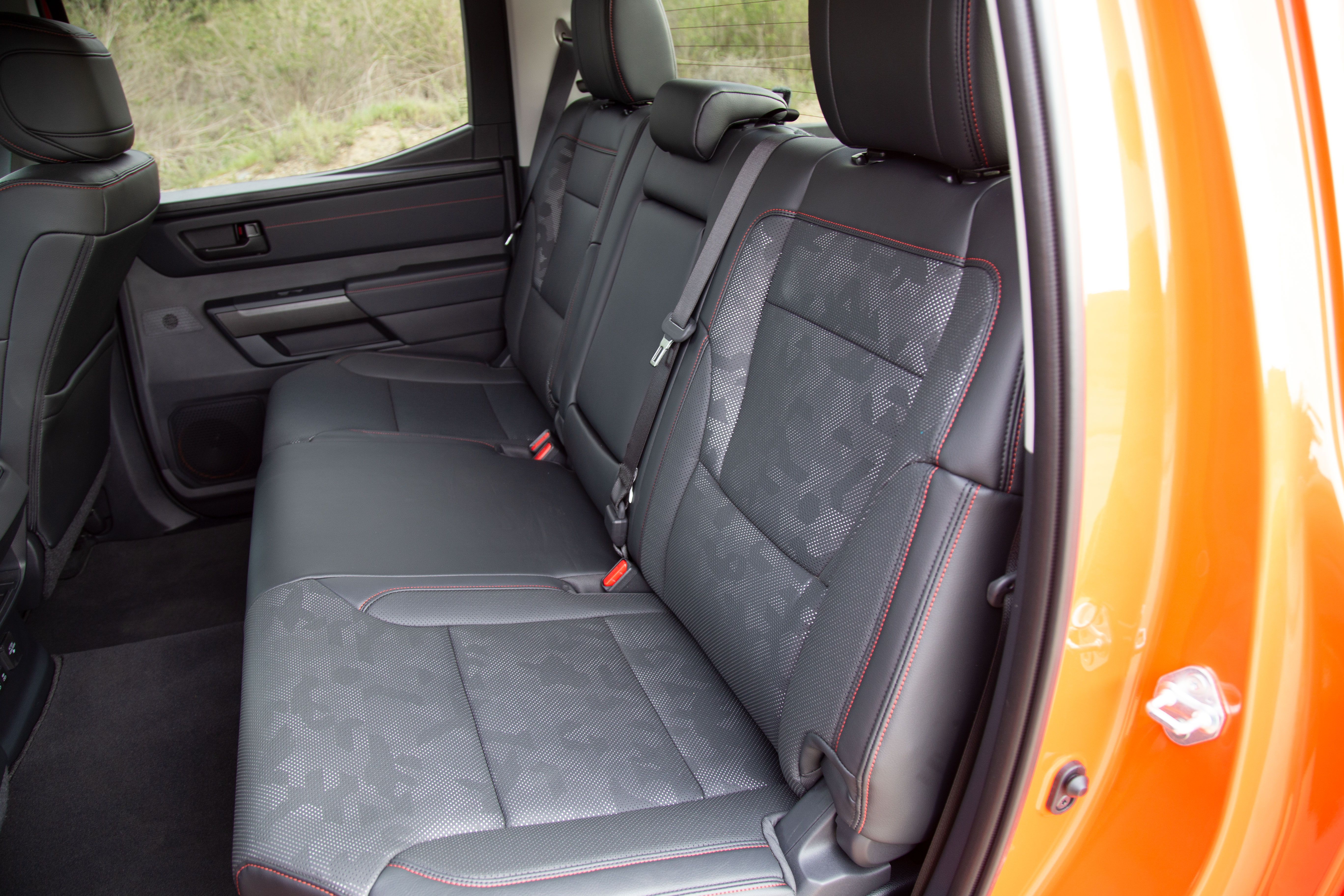 Toyota Tundra TRD Pro rear leather seats