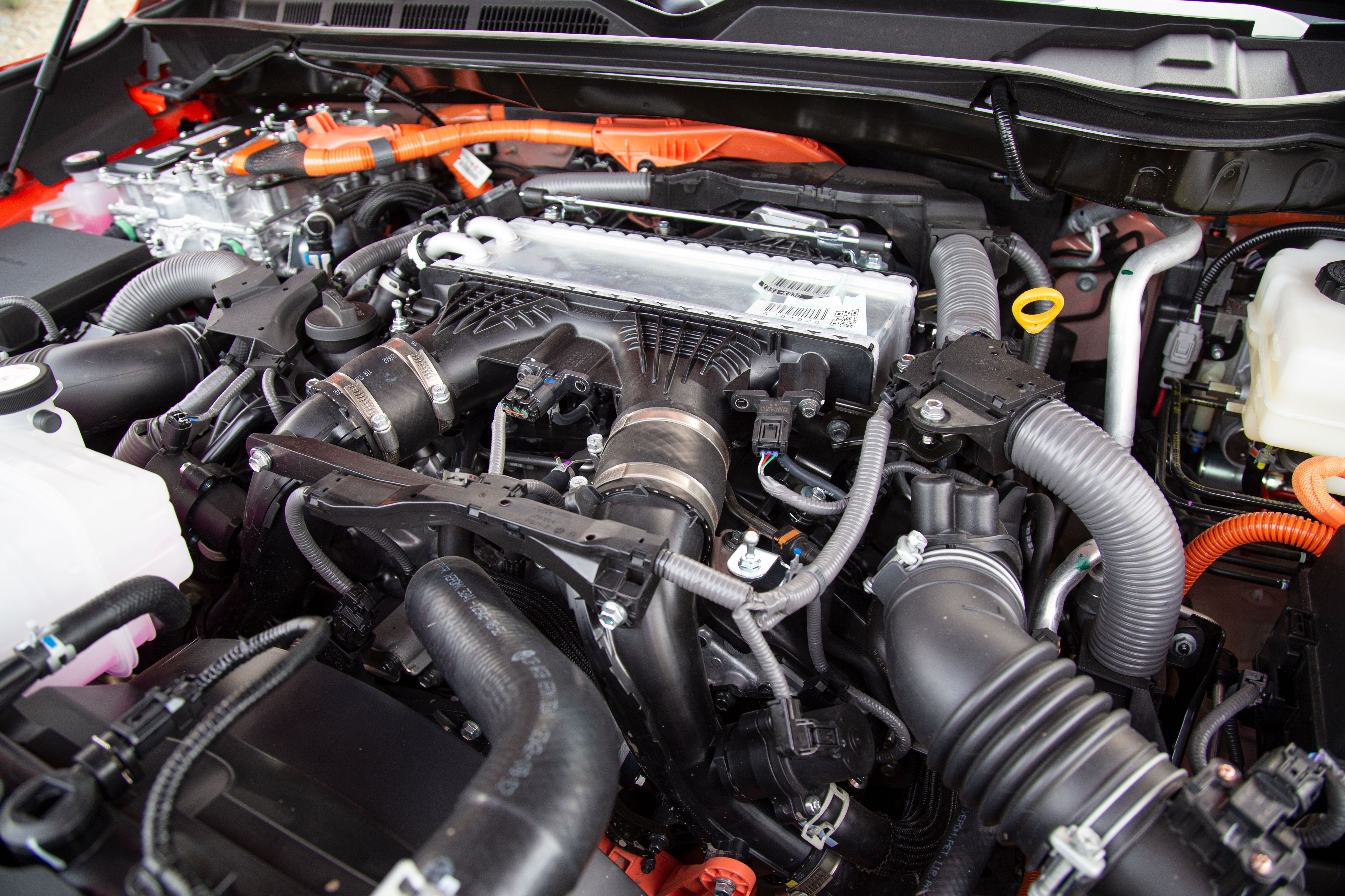 Toyota Tundra TRD Pro truck engine compartment intercooler