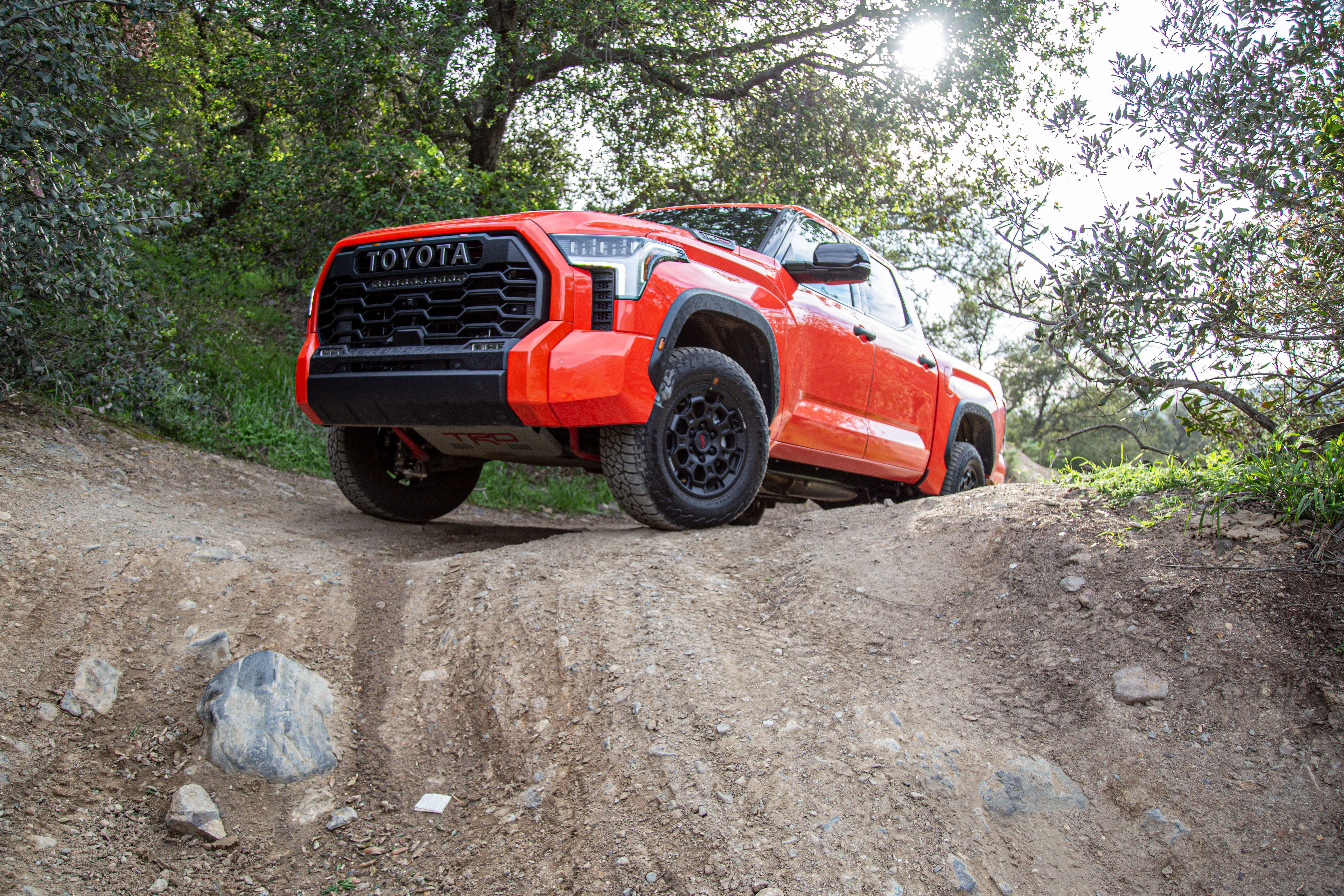 Toyota Tundra TRD Pro off roading with hill assist