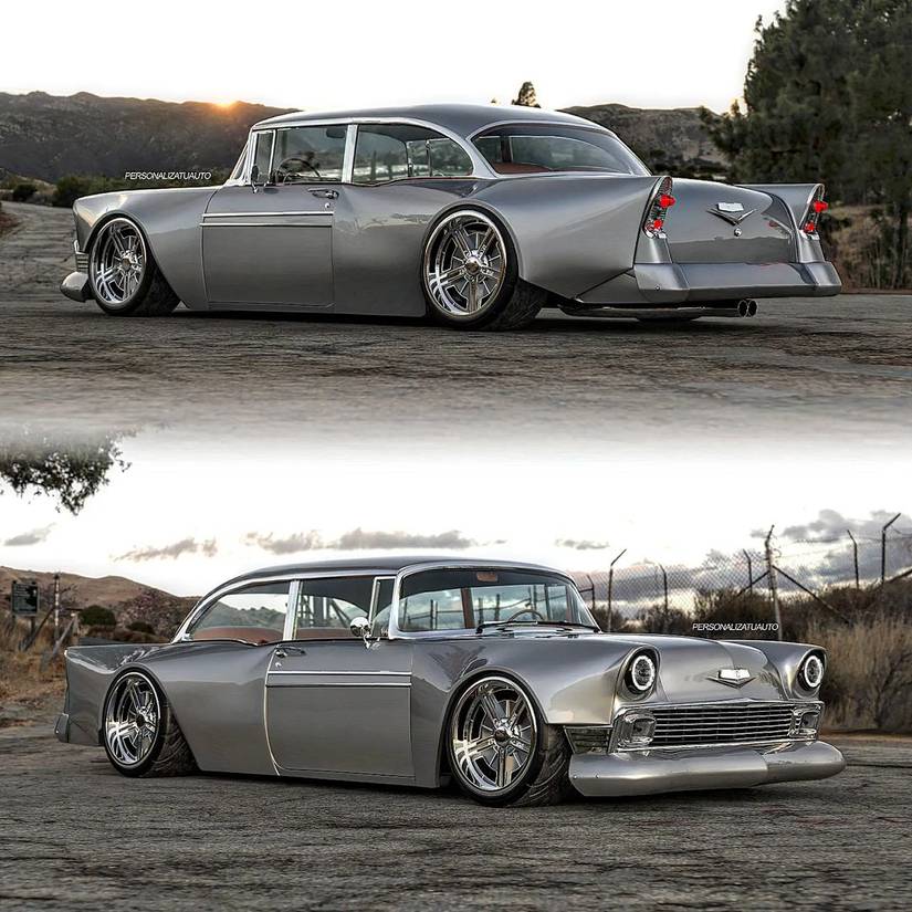 1950s Chevrolet Bel Air Modern Interpretation Render