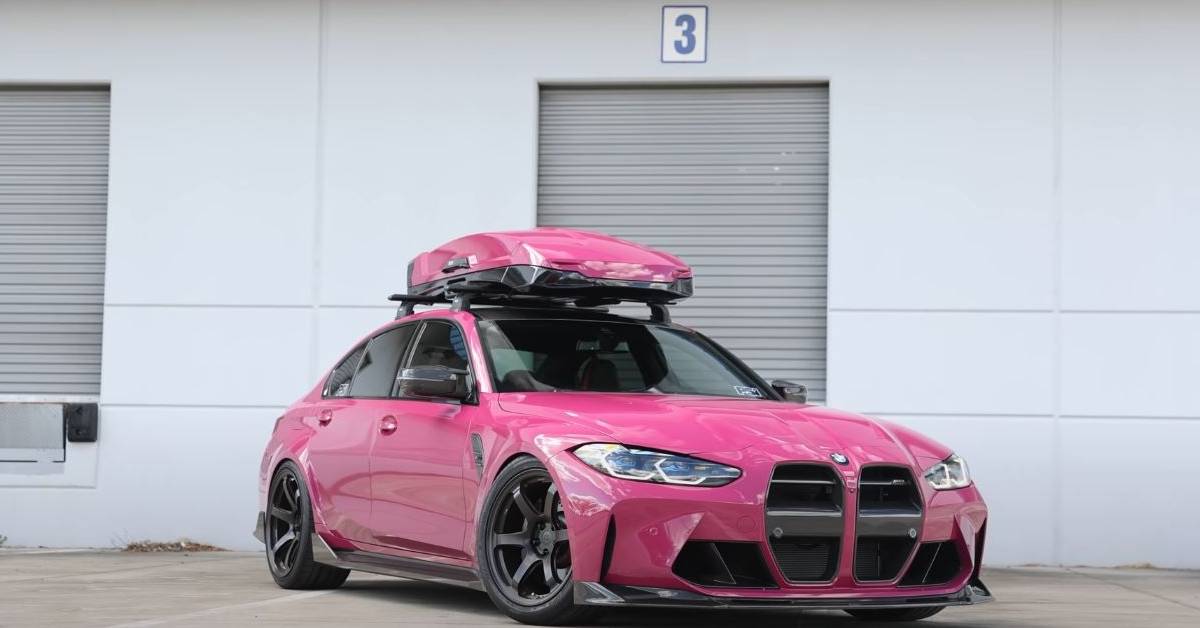 Pretty In Pink: Custom BMW M3 G80 Improves That Front Grille