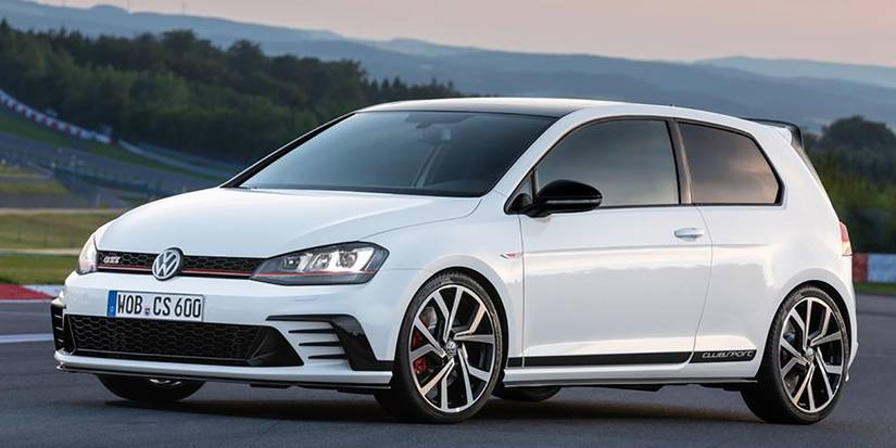 White 2016 Volkswagen Golf GTI ClubSport S  - Sideview