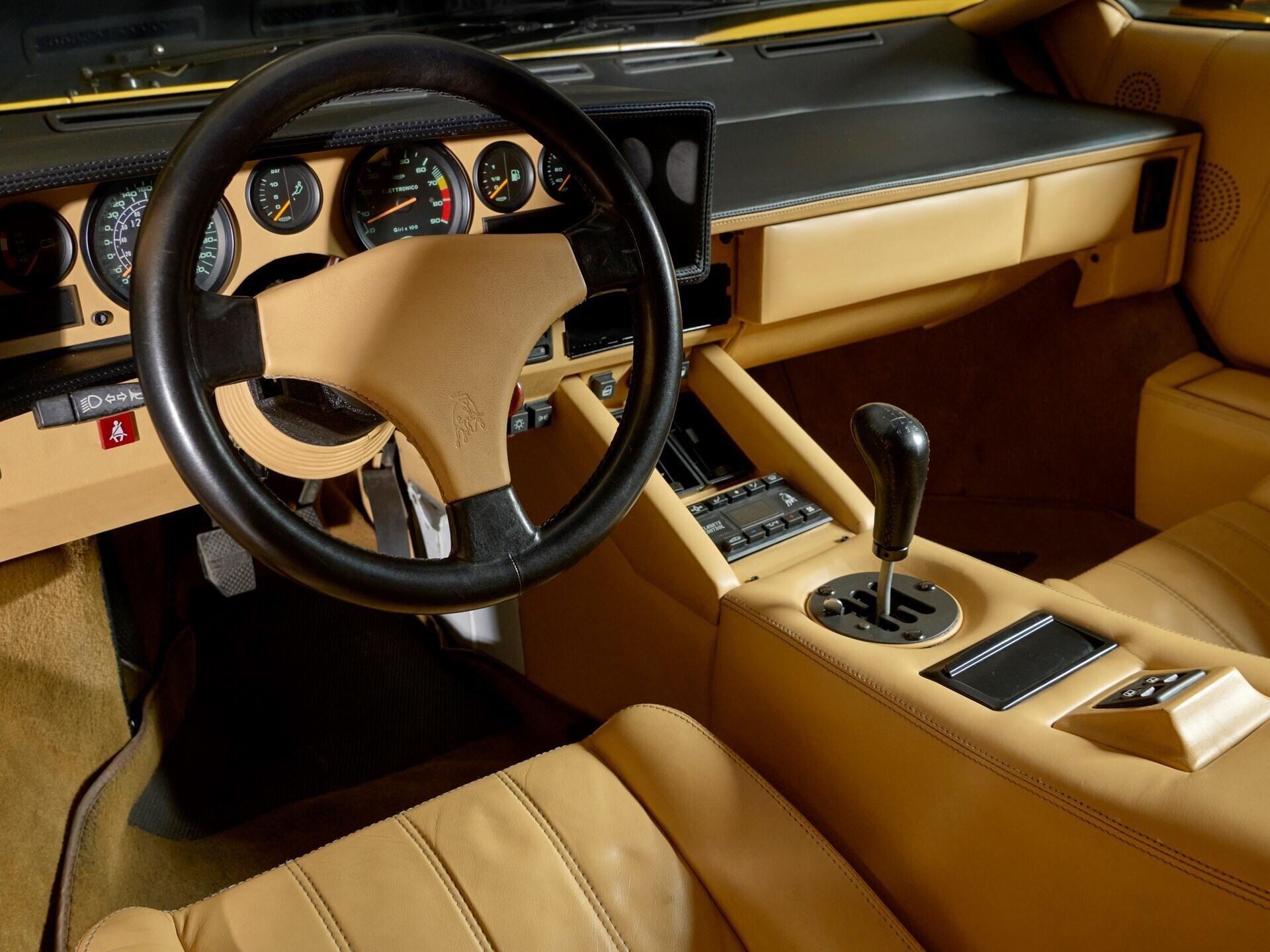 Lamborghini Countach 25th Anniversary Auction Interior