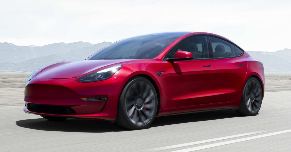 2022 Tesla Model 3 On Road