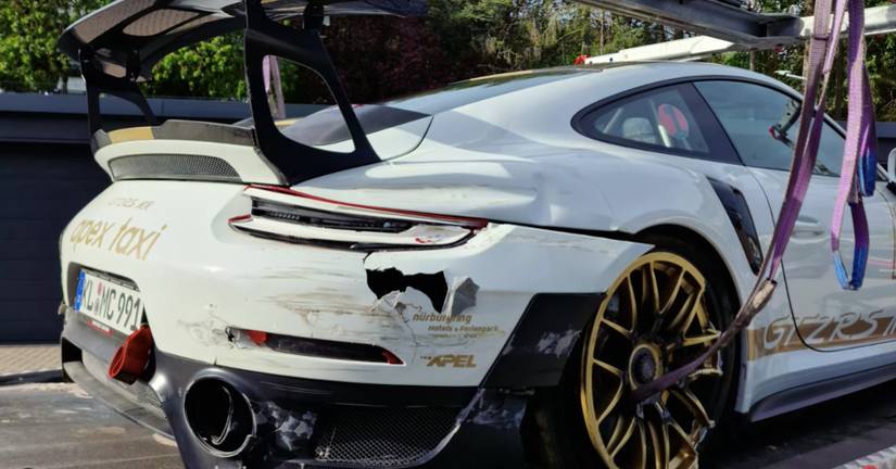 Crashing A Porsche 911 GT2 Is Not Like Your Usual Fender Bender