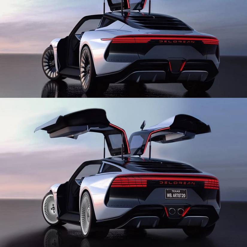 Delorian Rear Car This Is How The New DeLorean Should Look