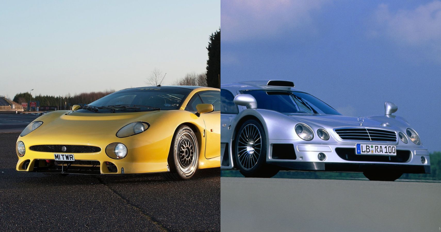 Supercar Icons: Jaguar XJ220 Vs Mercedes-Benz CLK GTR
