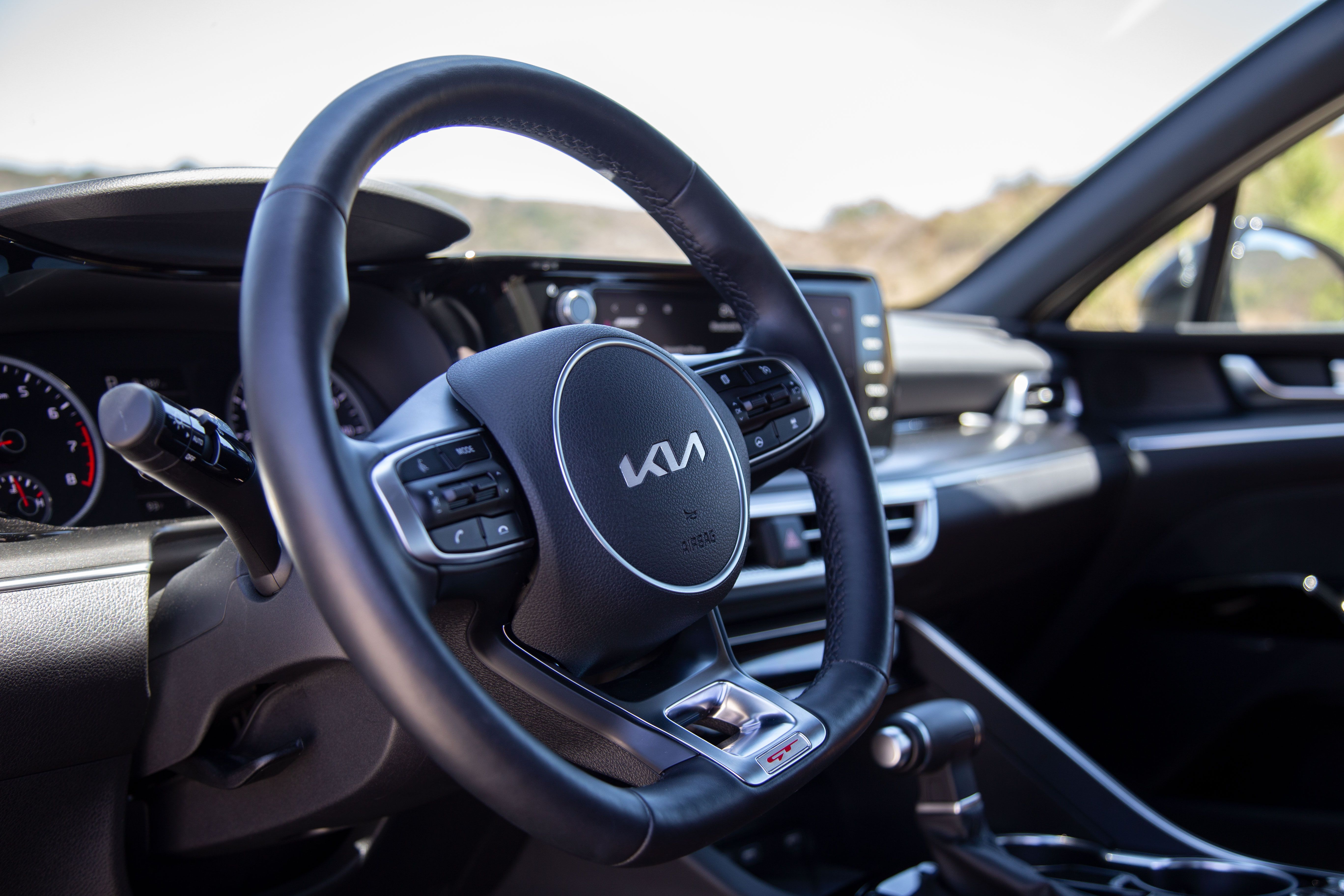 2022 Kia K5 GT Steering Wheel Shot