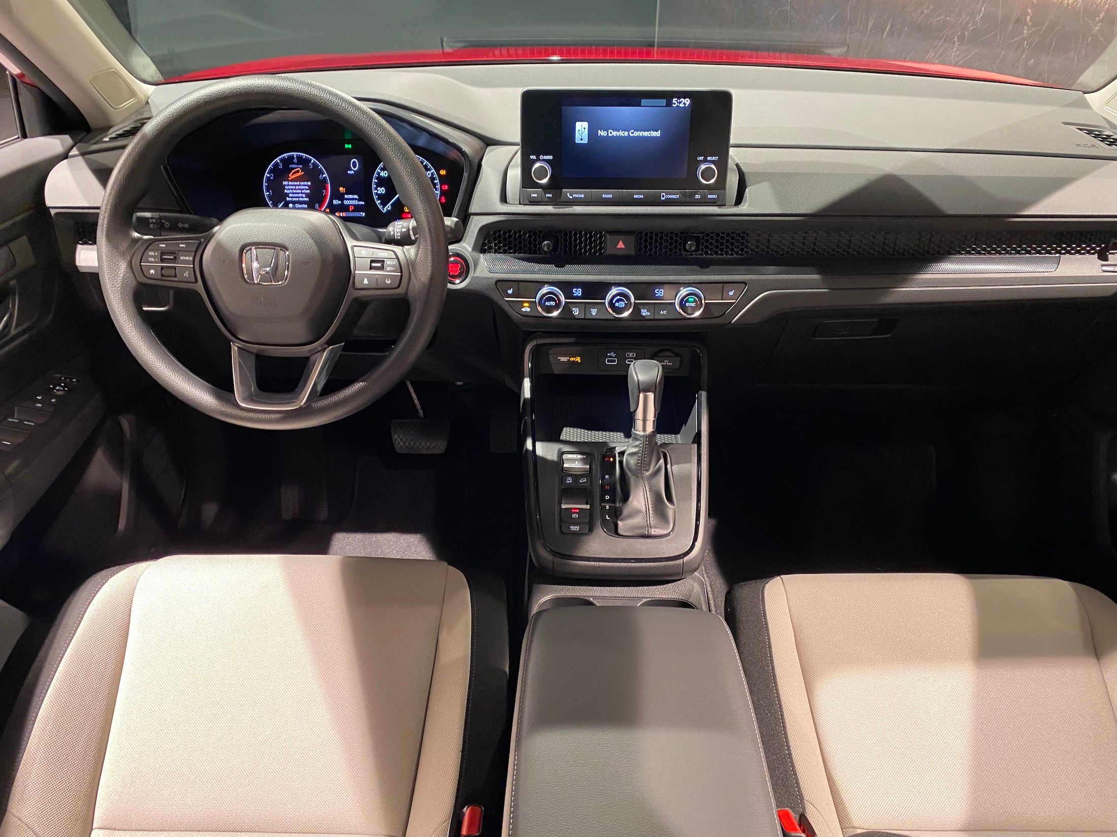 2023 Honda CR-V EX-L dashboard and controls