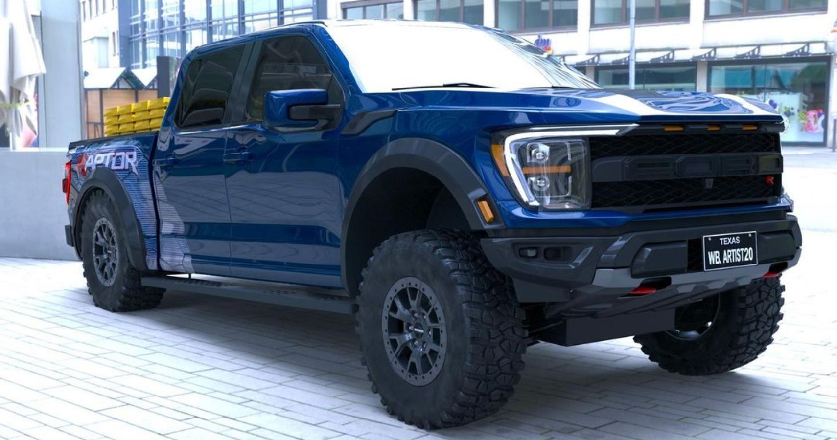 Ford Raptor Blue Color
