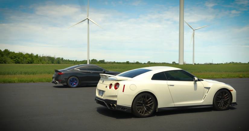 Sibling Rivalry As A Tuned Infiniti Q60S Races A Nissan GTR R35