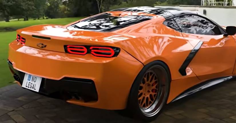 Mid Engine Convertible Rear This Mid-Engine Chevy Camaro Wears It Better Than The C8 Corvette