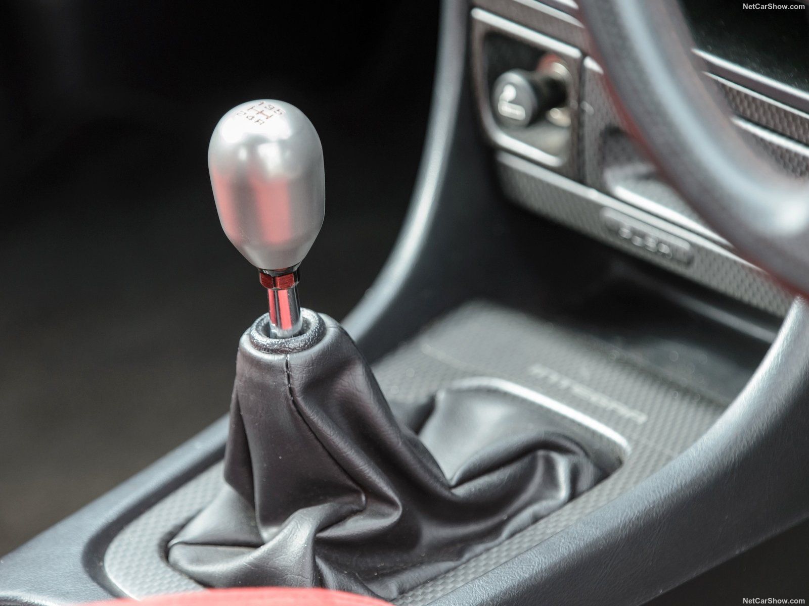 Acura Integra gear stick, view of gear level and instruments close up