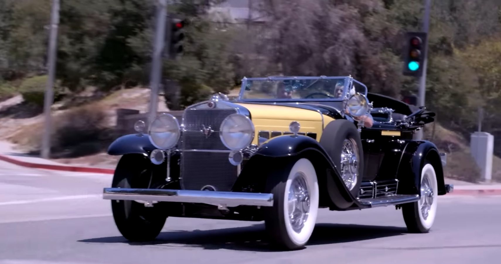 Watch Jay Leno Have Some Fun Driving This 1930 Cadillac V-16