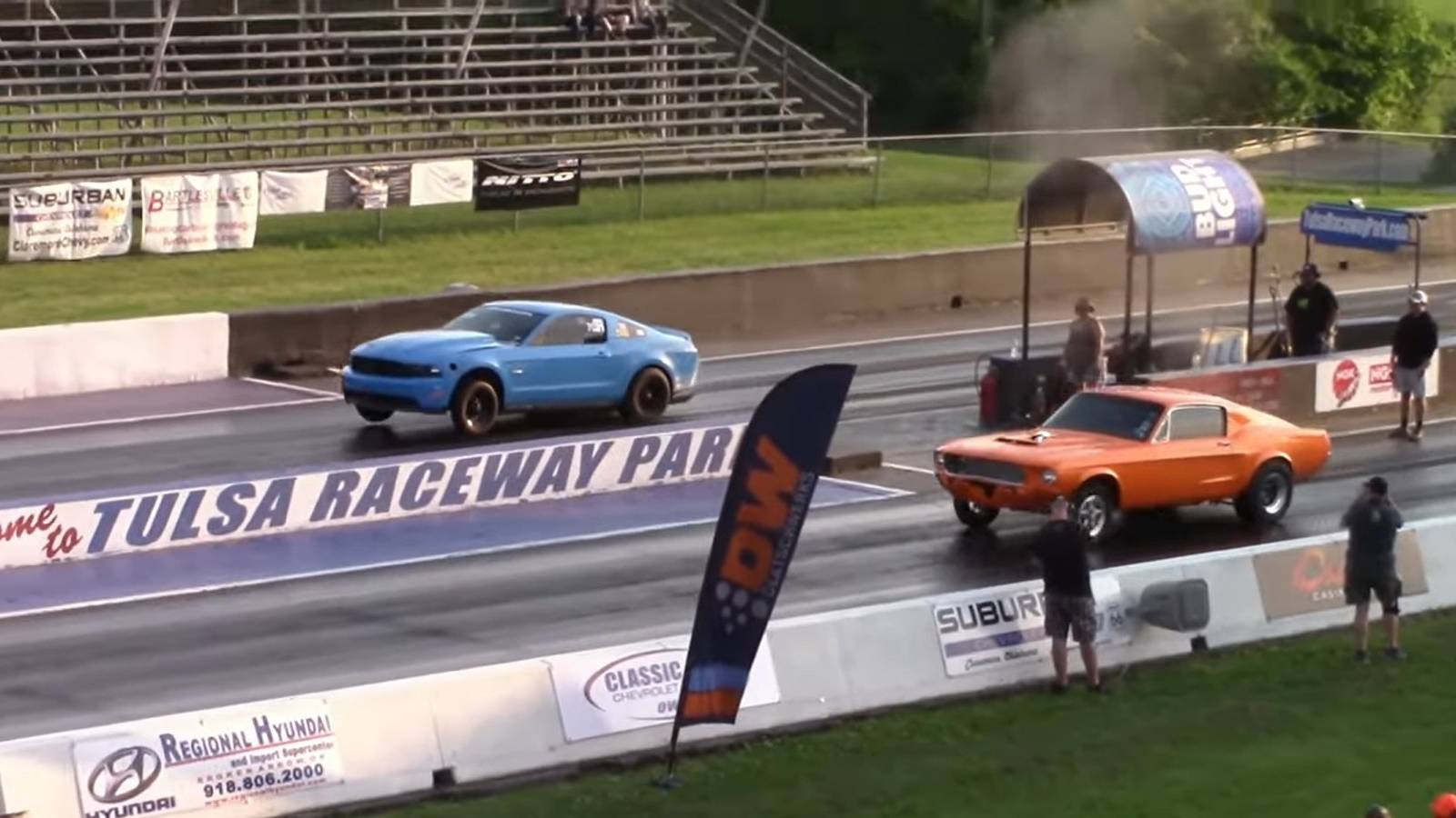 Watch A 5th-Gen Ford Mustang GT Take Down A 1st And 4th-Gen Mustang On ...