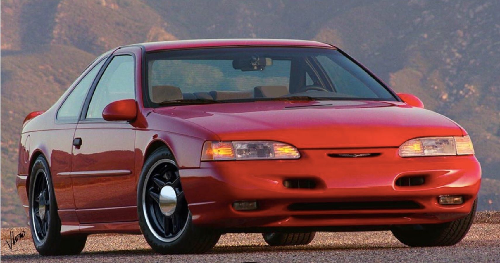 This Ford Thunderbird Super Coupe Is A Render Inspired By The