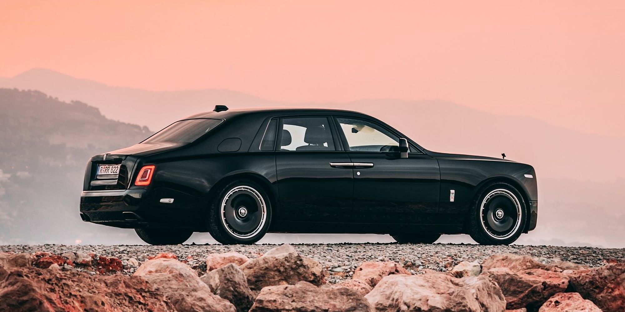 Rolls Royce Phantom Series II Rear Quarter Black
