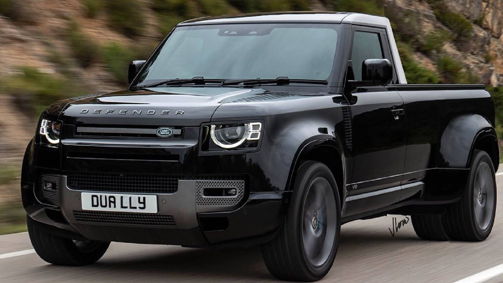 Check Out This Land Rover Defender Dually Render Built For Towing
