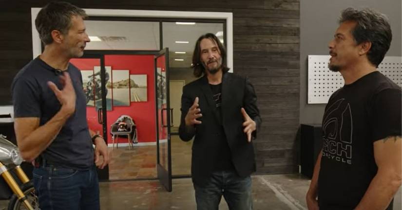 See Keanu Reeves Show HotCars Around ARCH Motorcycle Co. With Gard ...