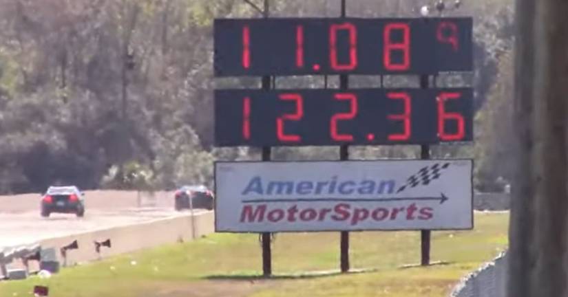 Drag Racing Finish Display This C8 Chevrolet Corvette Brings The Heat To Beat A Ford Mustang GT To ...