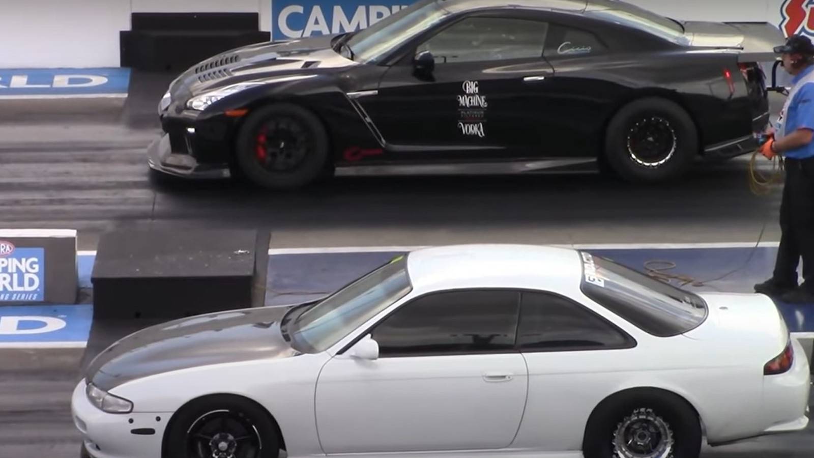 This 2JZ Nissan 240SX Gives A C7 Chevrolet Corvette And Nissan GTR A ...