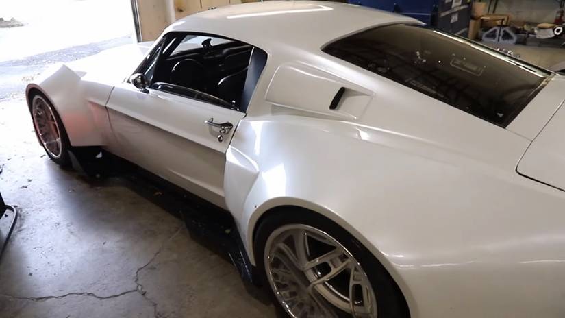 A Wide-Body Mid-Engine 1967 Ford Mustang Fastback Hits The Road For The ...