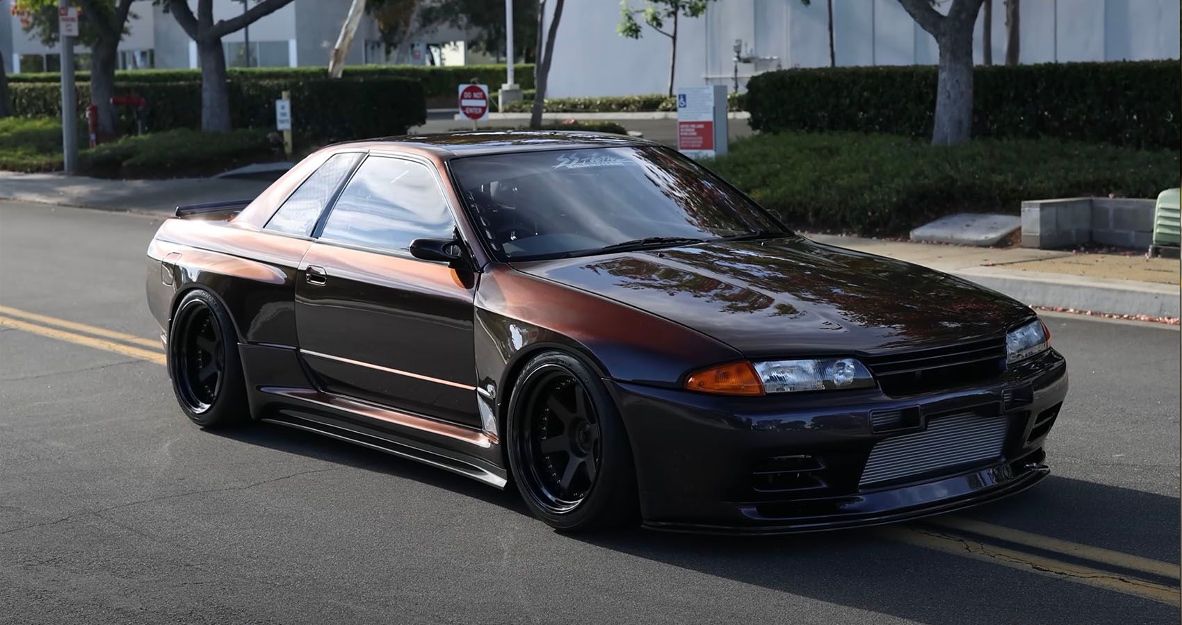 Garage Active Midnight Purple III Nissan R-32 GT-R Shot By Larry