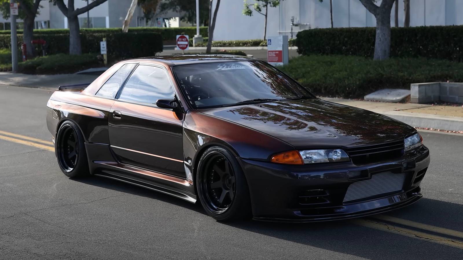 Garage Active Midnight Purple III Nissan R-32 GT-R Shot By Larry
