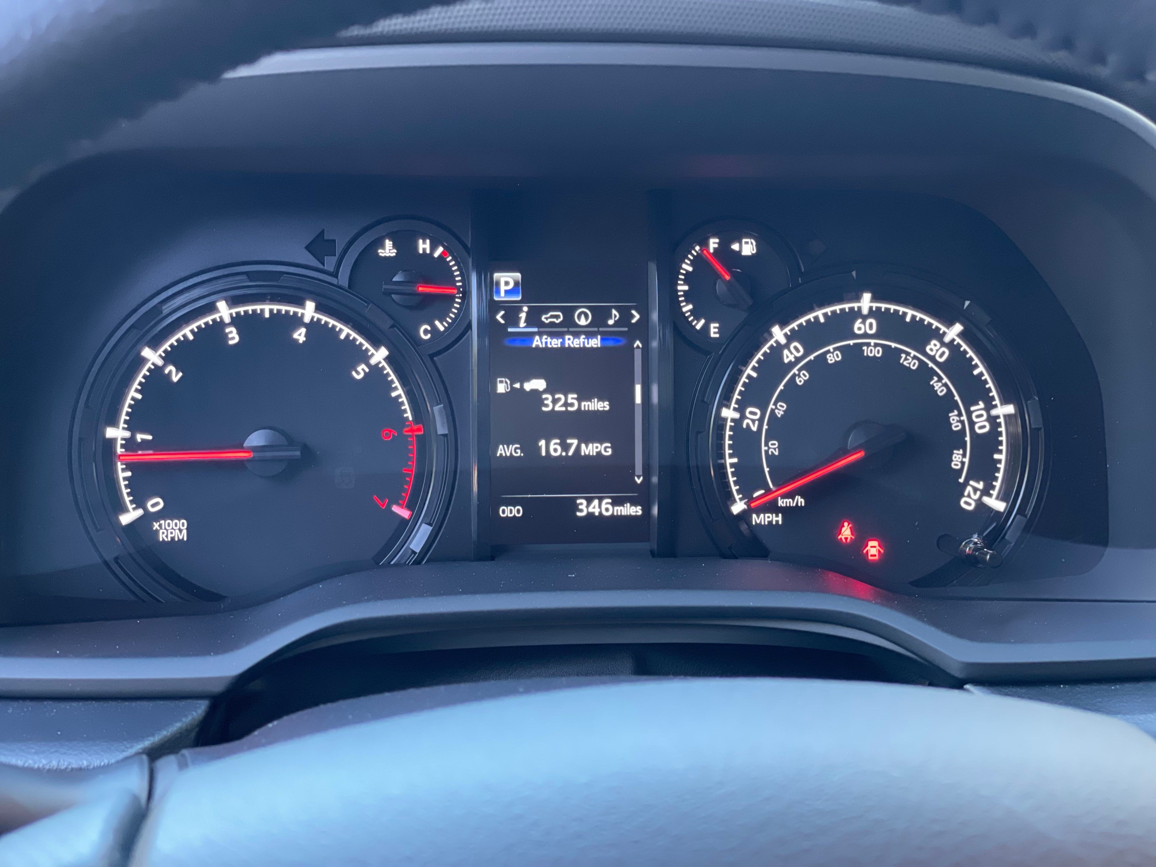 Калибровочный кластер Toyota 4Runner к 40-летию 2023 года