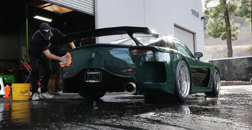 See TJ Hunt Drives His Custom Veilside Mazda RX-7 On The Road For The ...