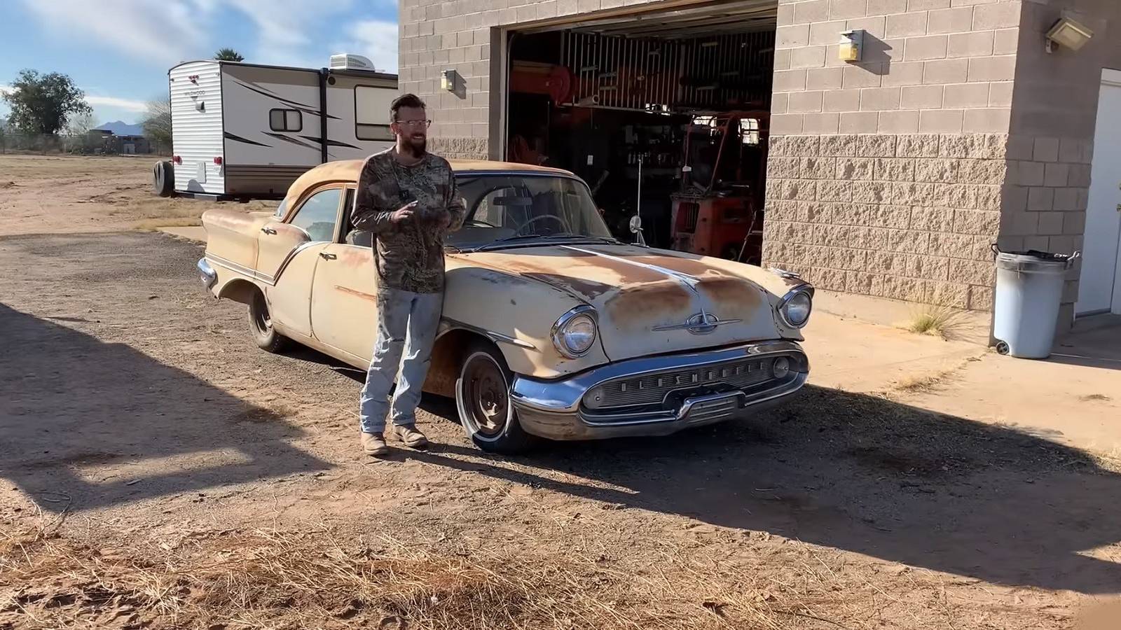 See If This 1957 Oldsmobile Rocket 88 Can Still Burn Tires After 30 ...