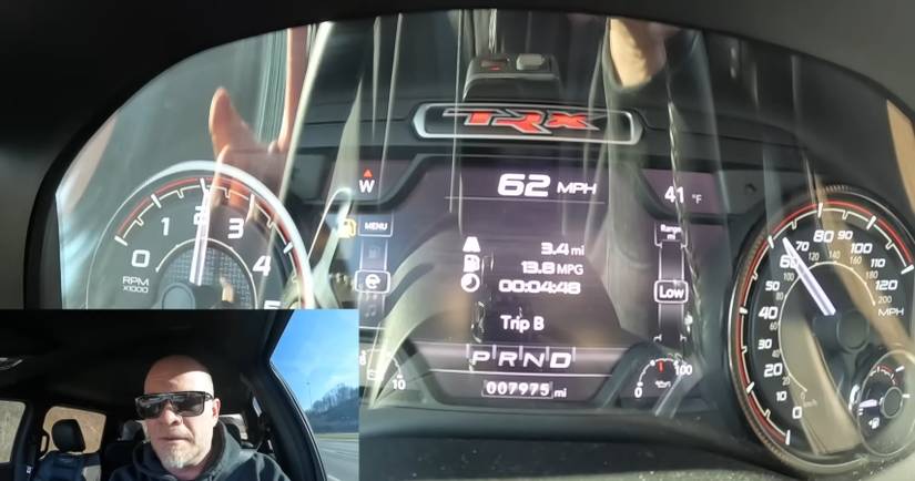 Watch How Far A Ram 1500 TRX Will Actually Go From 0 Miles To Empty