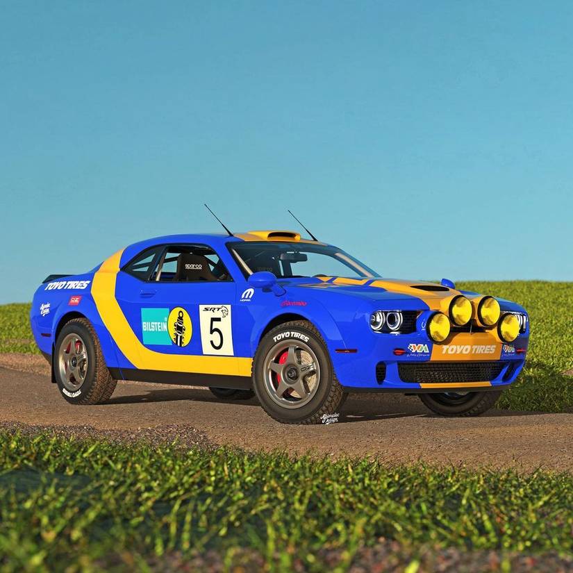 This Amazing Rally-Ready Dodge Challenger Widebody Hellcat Is Simply Unreal