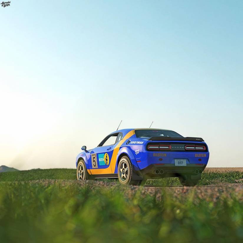 Dodge Rally Concept This Amazing Rally-Ready Dodge Challenger Widebody Hellcat Is Simply Unreal