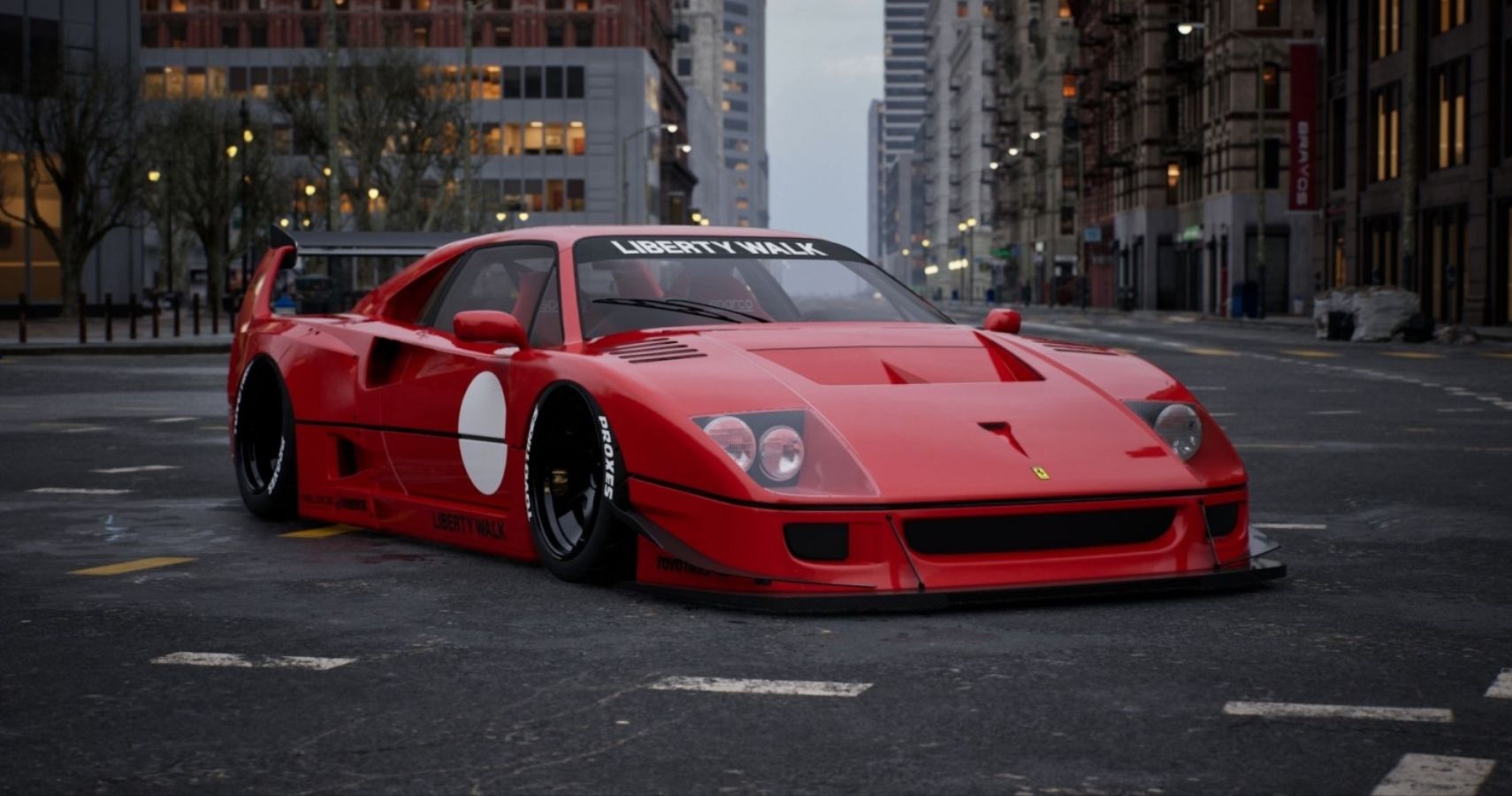フェラーリF40 ボディ This Ferrari F40 Liberty Walk Body Kit Is Blasphemy But Gorgeous