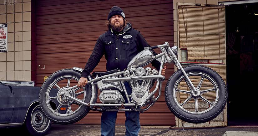 This All-Aluminum Custom Chopper Has A Fake V-Twin