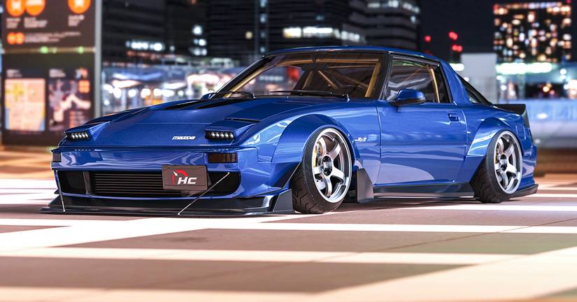 10 Reasons Why JDM Fans Will Love Our Digital Mazda RX-7 FC Restomod