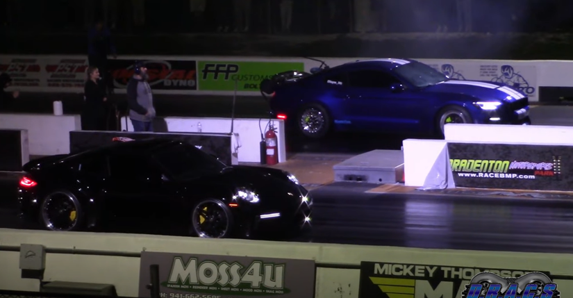 Drag Posche 2 American Muscle Greats Challenge A Porsche 911 Turbo S In A Drag Race