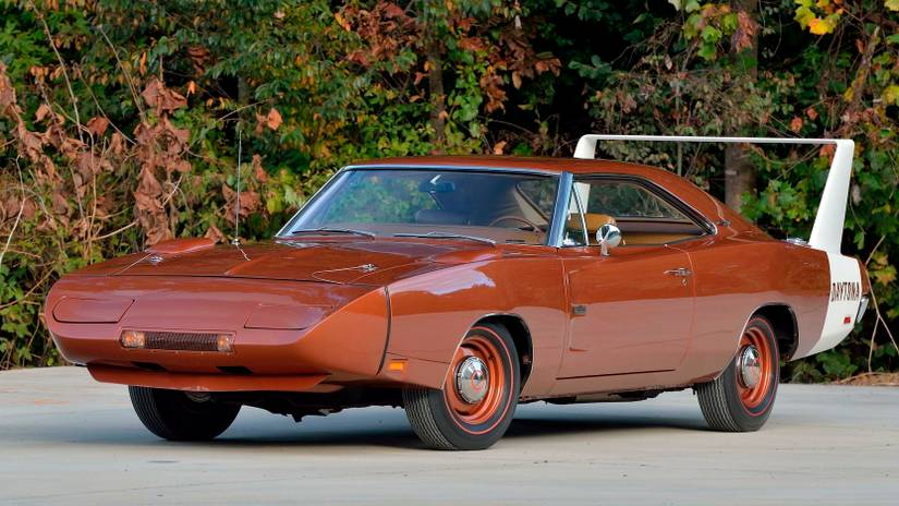 Brown 1969 Dodge Charger Daytona Parked