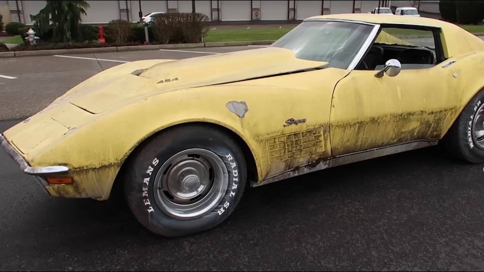 Watch This Filthy 1970 Chevrolet Corvette Barn Find Cleanup ...