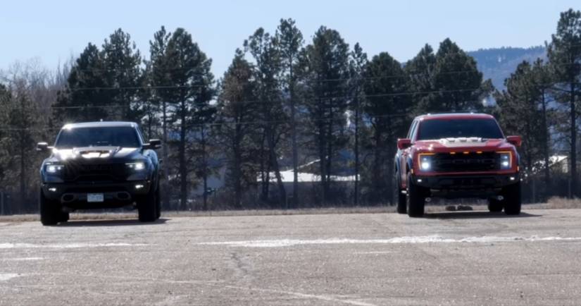 Ram Trx Vs Raptor R Drag Race Settles Hummer EV Vs Ford Raptor R, Ram TRX Debate On Which ...
