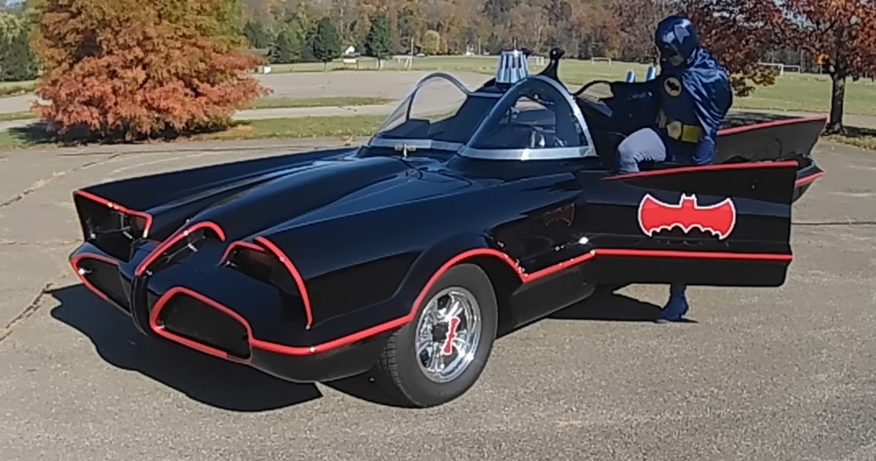 This Homemade Flamethrowing Batmobile Would Absolutely Terrify The