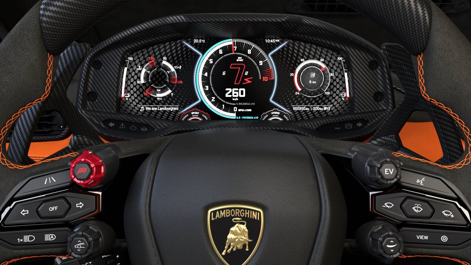 Led Cluster Racing Car Back Next-Gen Lamborghini Digital Gauge Cluster Will Put The F-35 Fighter ...