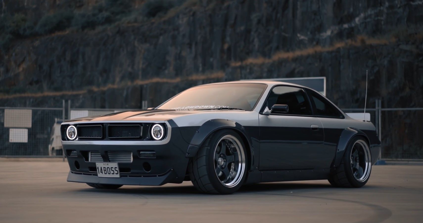 This Custom Nissan 240SX Looks Like A Mini Dodge Challenger