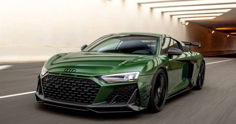 An Audi R8 V10 